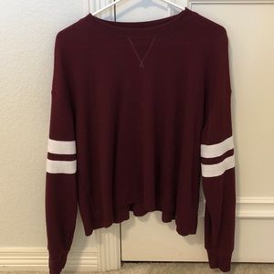 Hollister long sleeve shirt with 2 white stripes